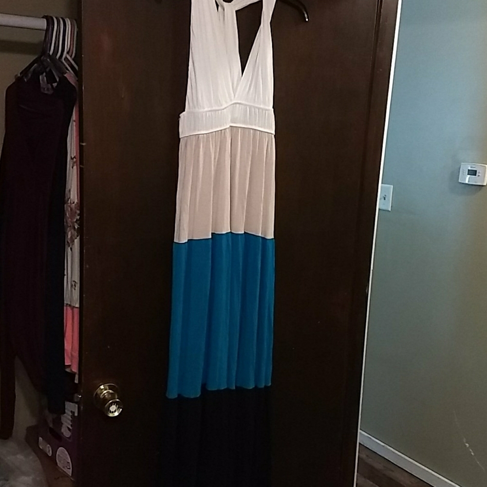 American Rag color block maxi dress size M